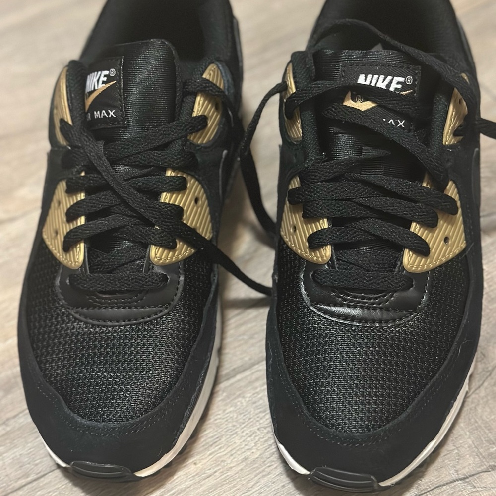 Nike Black and Gold Sneakers